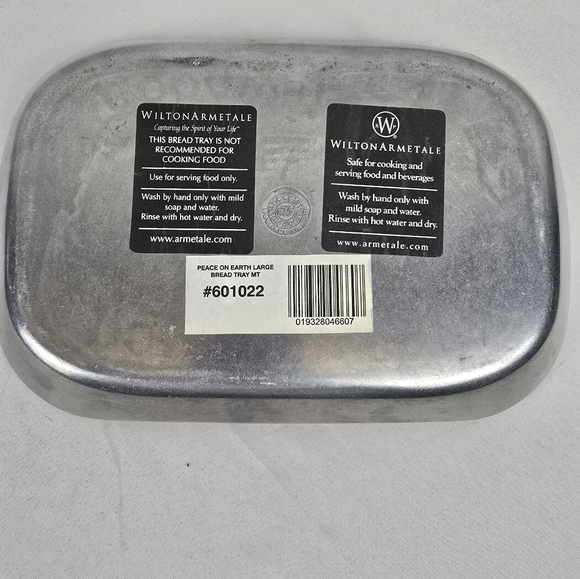 Wilton Armetal "Peace On Earth Goodwill To All" Dove Design Large Silver Tray - Picture 3 of 7